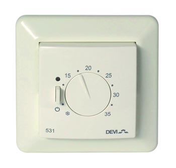 devireg 531 elektrikli zeminden ısıtma termostatı , yerden ısıtma termostatı , döşemeden ısıtma termostatı 