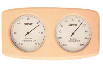 saunalar için ahşap termometre higrometre